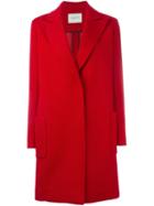 Lanvin Classic Coat, Women's, Size: 34, Red, Cotton/polyamide/acetate/silk