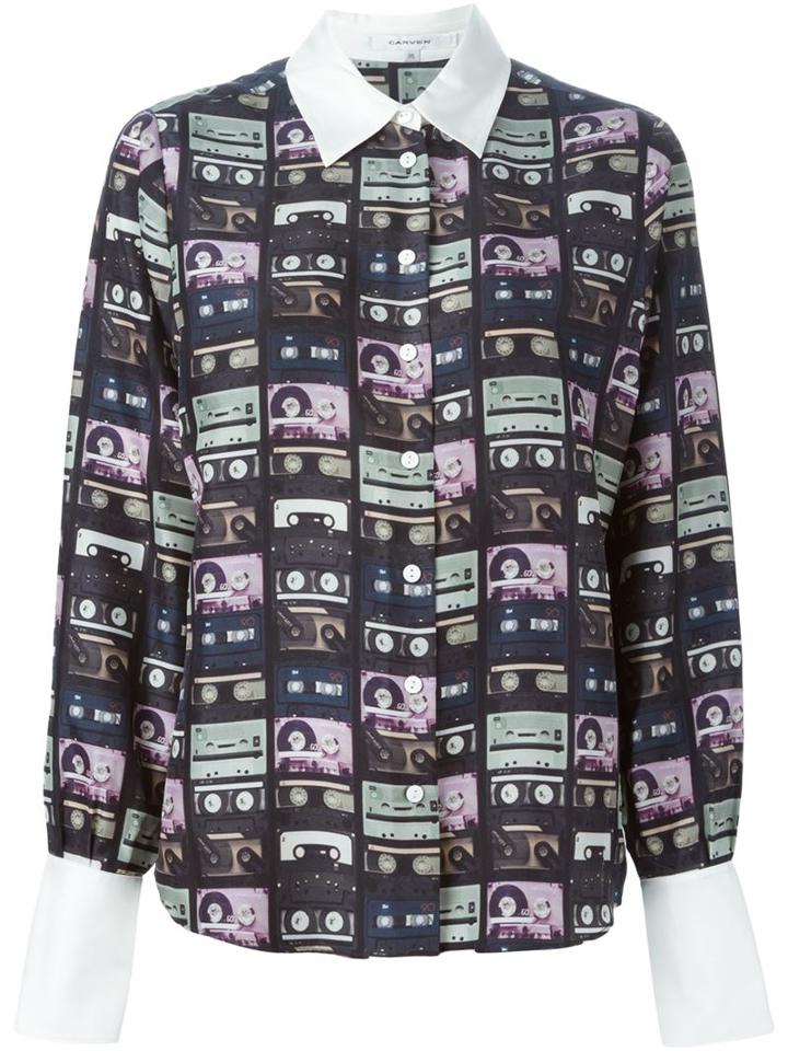 Carven Cassette Print Shirt