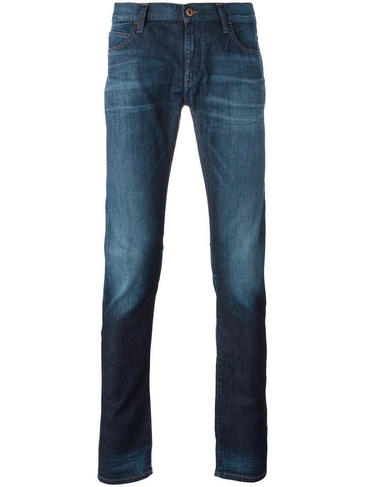 Armani Jeans - Skinny Jeans - Men - Cotton/spandex/elastane - 33, Blue, Cotton/spandex/elastane