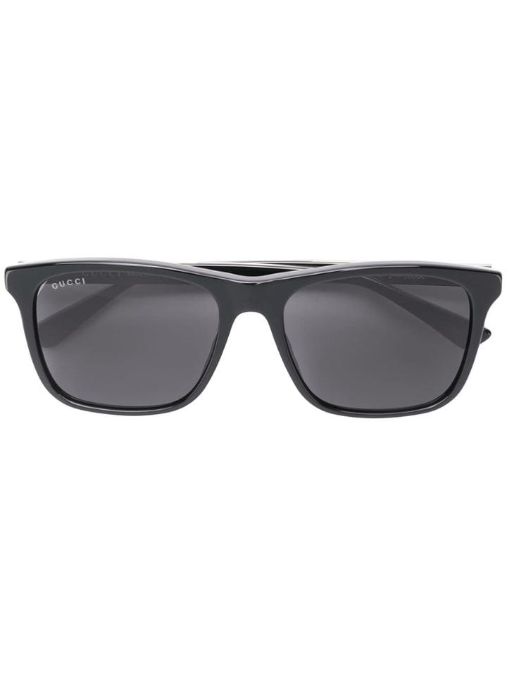 Gucci Eyewear Rectangular Framed Sunglasses - Black