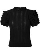 Ulla Johnson Short-sleeved Cashmere Sweater - Black