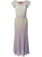 Missoni Knitted Long Dress - Purple