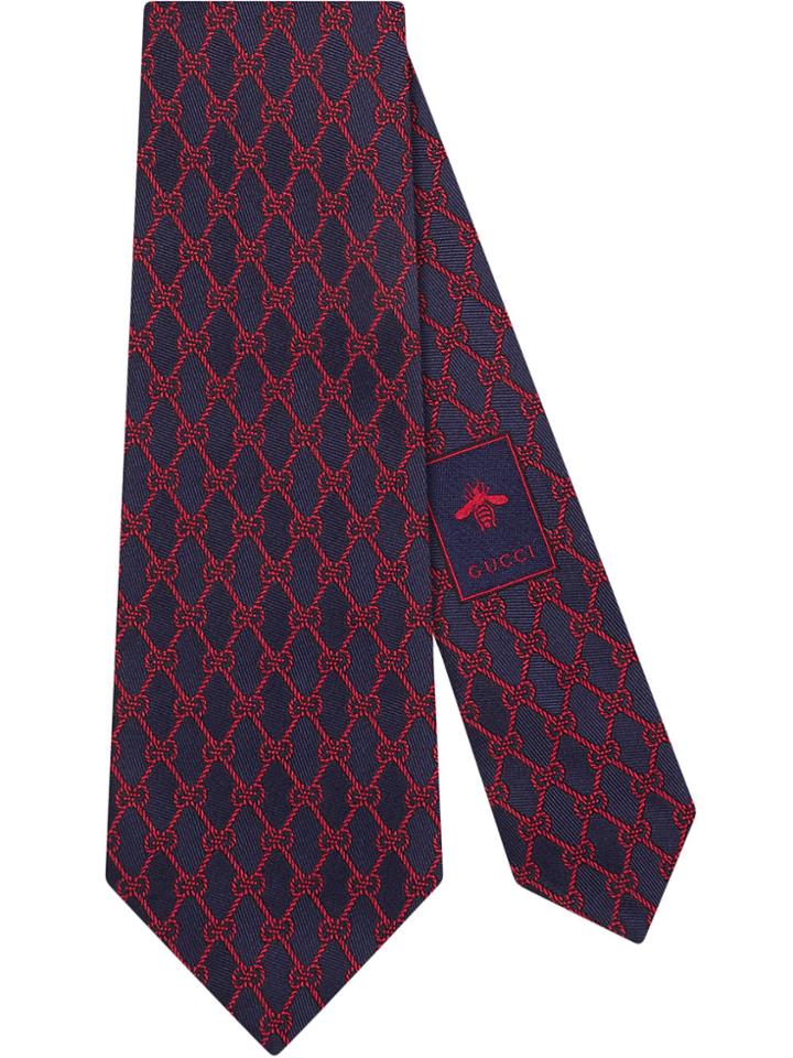 Gucci Gg Chains Silk Tie - Unavailable