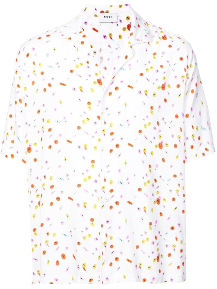 Rhude Pill Print Shirt - White