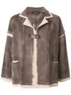 Cividini Hand Dyed Cardi-cape - Brown