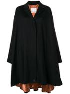 Romeo Gigli X Eggs Cashmere Oversized Coat - Black