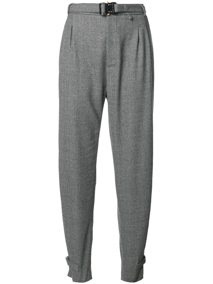 Alyx High Waisted Tapered Trousers - Grey