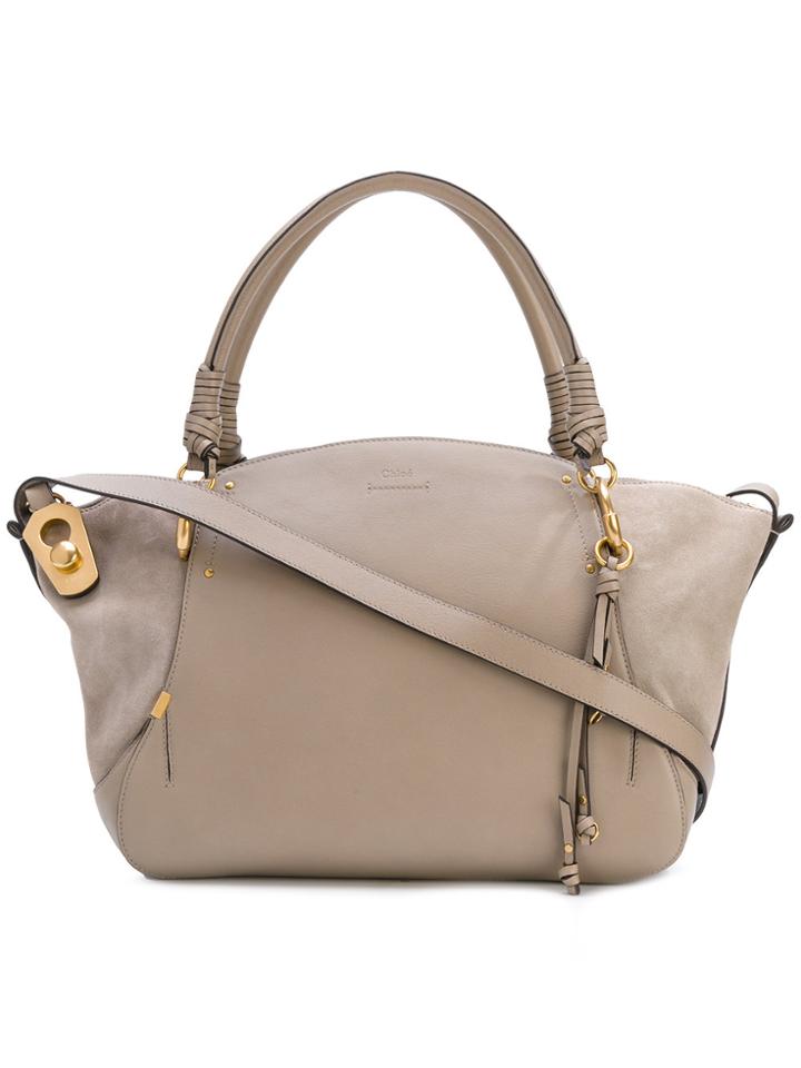 Chloé Shopper Tote Bag - Grey