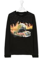 Stella Mccartney Kids Teen Flame Car Sweatshirt - Black