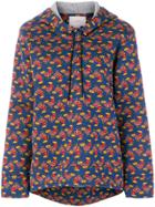 La Doublej Checked Print Hoodie - Multicolour