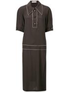 Marni Midi Flared Dress - Brown
