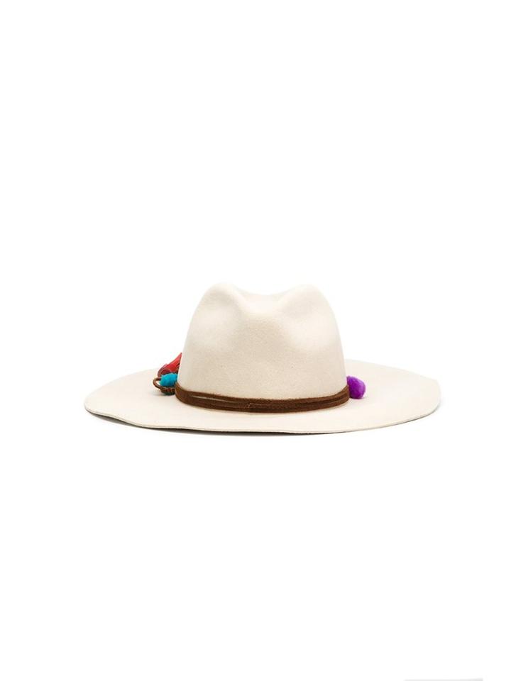 Sensi Studio Tassel & Pom Pom Hat