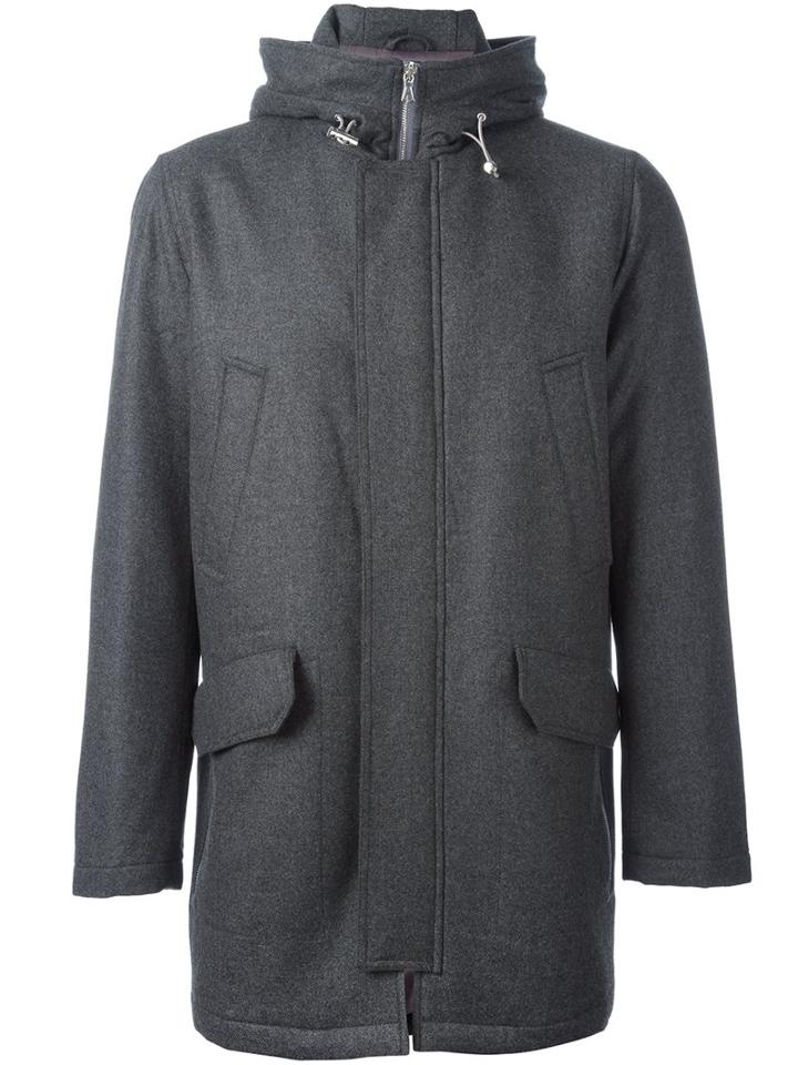 Eleventy Hooded Zip-up Coat