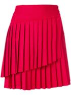 P.a.r.o.s.h. Liliu Pleated Mini Skirt - Red