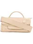 Zanellato Raffia Embroidered Tote - Nude & Neutrals