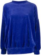 Styland Velour Sweatshirt - Blue
