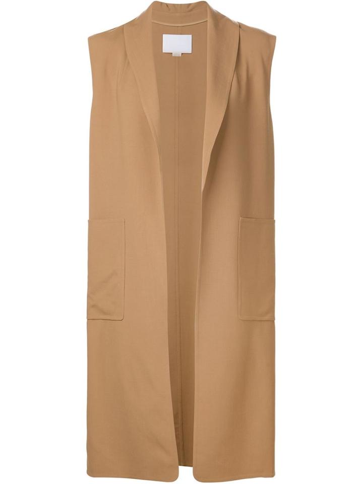 Alexander Wang Shawl Collar Waistcoat, Women's, Size: Small, Nude/neutrals, Spandex/elastane/virgin Wool