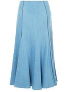 Gabriela Hearst Long Denim Skirt - Blue