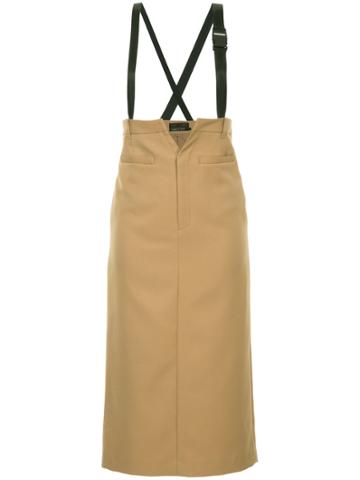 Aula Designer Pencil Skirt - Brown