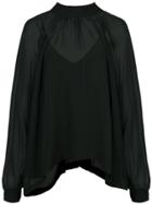 Robert Rodriguez Sheer Blouse - Black