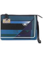 Furla Atlante Printed Clutch - Blue