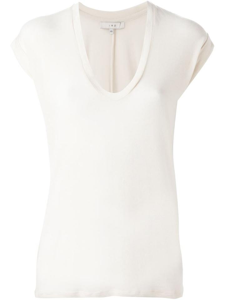 Iro 'lovel' Knit Top, Women's, Size: Large, Nude/neutrals, Polyurethane/lyocell