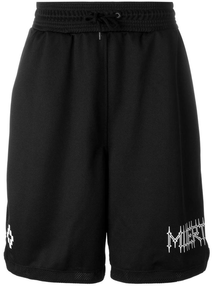 Marcelo Burlon County Of Milan Temuco Track Shorts, Men's, Size: Xl, Black, Polyester/polyamide