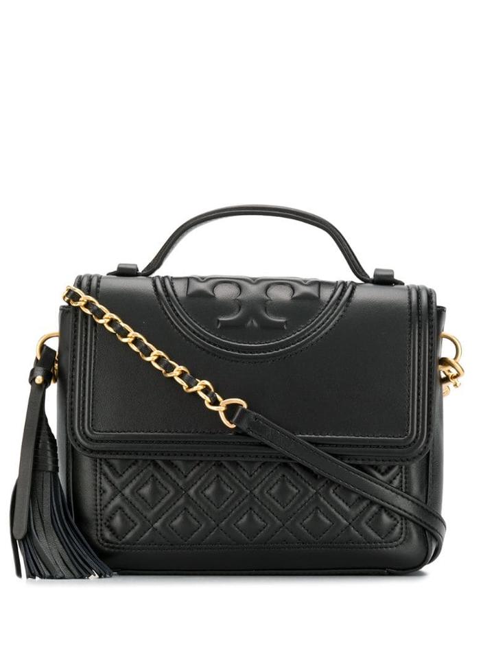 Tory Burch Diamond Quilted Cross Body Bag - Black