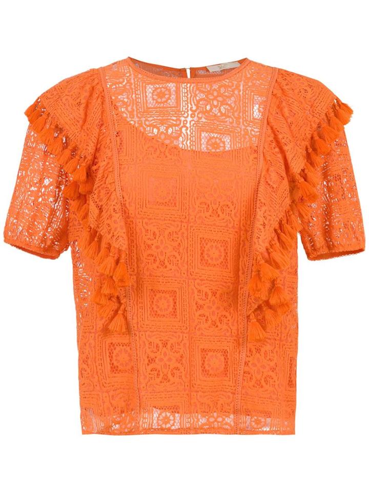 Nk Ruffled Top - Orange