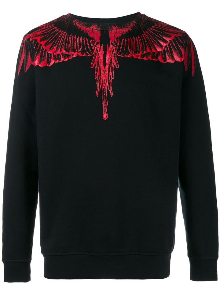 Marcelo Burlon County Of Milan 'esmeralda' Sweatshirt, Men's, Size: Large, Black, Cotton
