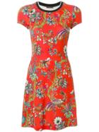 Etro Floral Print Short Dress - Red