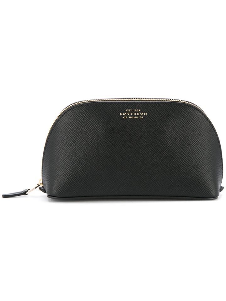 Smythson Zipped Cosmetic Bag - Black