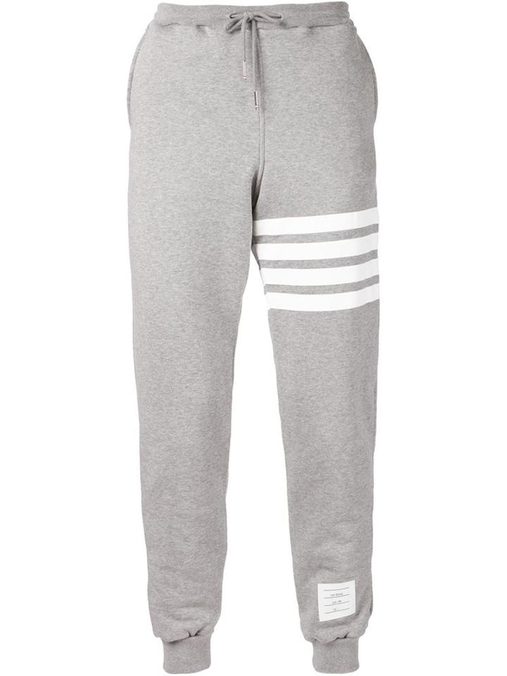 Thom Browne - Stripe Detail Track Pants - Men - Cotton/nylon/polyurethane - 3, Grey, Cotton/nylon/polyurethane