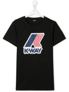 K Way Kids Teen Logo T-shirt - Black