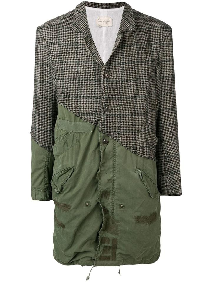 Greg Lauren London Panelled Parka - Green