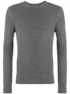 Al Duca D'aosta 1902 Rib Knit Fitted Sweater - Grey