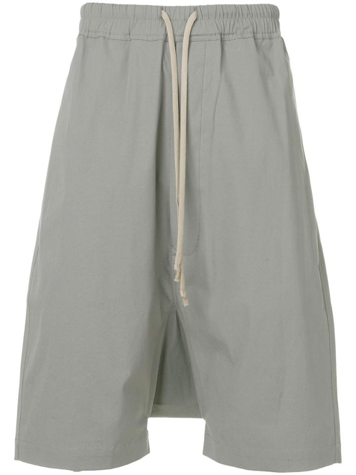 Rick Owens Drkshdw Dropped Crotch Deck Short - Grey