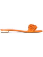 Aquazzura Wild Thing Slide Sandals - Yellow & Orange