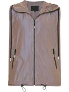 99% Is Zipped Loose Fit Vest - Brown