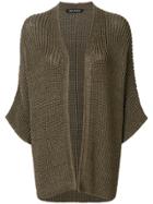 Iris Von Arnim Open Front Cardigan - Brown