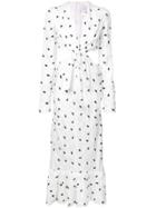 Carolina Herrera Tie Front Cut-out Side Dress - White