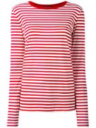 Dolce & Gabbana - Striped Top - Women - Cotton - 40, Red, Cotton