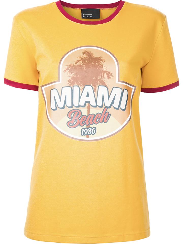 N Duo Miami Beach T-shirt - Yellow & Orange