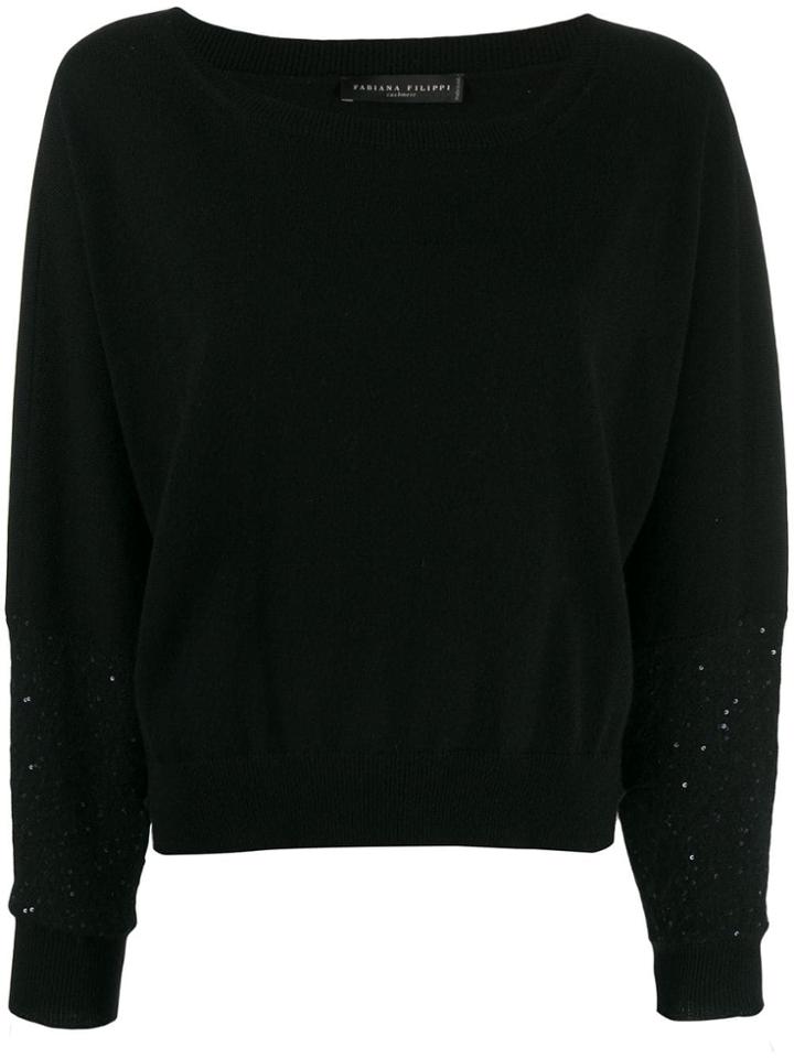 Fabiana Filippi Round-neck Sweatshirt - Black