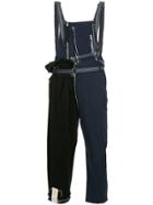 Indice Studio Patchwork Dungarees - Blue