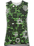 Christian Wijnants - Sleeveless Floral Top - Women - Elastodiene/viscose - S, Women's, Green, Elastodiene/viscose