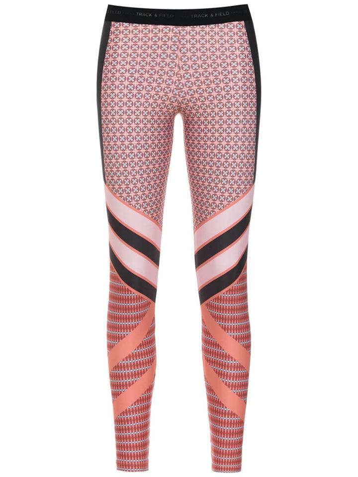 Track & Field Panelled Mix Leggings - Grey