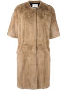 Sprung Frères 'aris' Mink Fur Coat - Nude & Neutrals