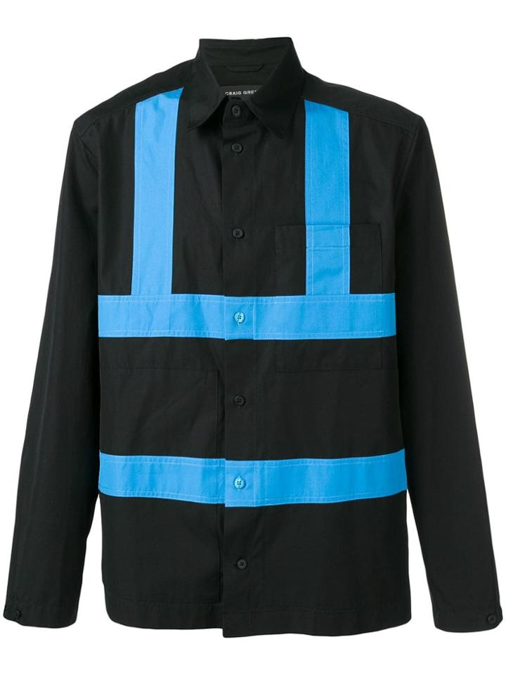 Craig Green Contrast Panel Shirt - Black
