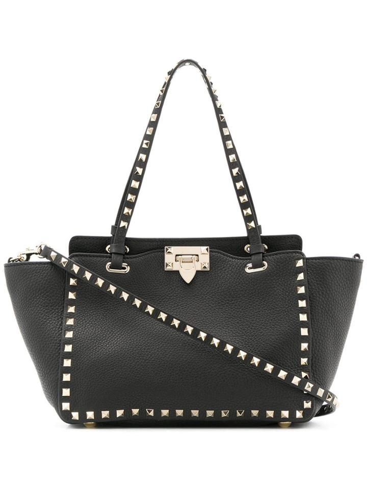 Valentino Small Valentino Garavani Rockstud Tote - Black